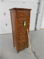 Chest of drawers; approx. 20"x15"x57" high