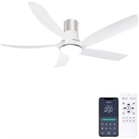 Ohniyou 58" Low Profile Ceiling Fan with Light -