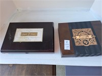 2 cigar boxes