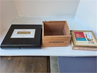 3 cigar boxes