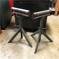2 Tri-Pod Roller Stands Adjustable