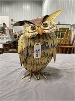 YARD ART OWL, 12" TALL