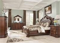 Ashley B705 5 pc Queen Sleigh Bedroom Suite