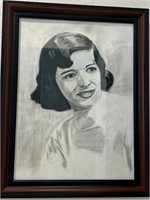 J - FRAMED PORTRAIT ART 28X22" (K48 1)