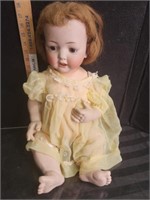Large Bisque Head K & H Germany doll. Open mouth,