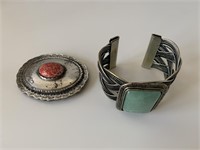 Jewelry Bracelet and Buckle Pair