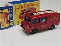1966 NOS Matchbox #57 Land Rover Toy Fire Truck