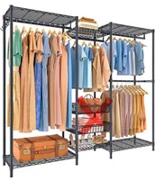 LARGE WIRE GARMENT RACK, SIMILAR TO STOCK PHOTO,