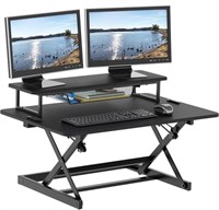 SHW, 36 IN. OVER DESK HEIGHT ADJUSTABLE DESK WITH
