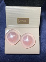 Vintage Avon original box pink Earrings