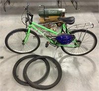 Raleigh bicycle - both tires flat w/ two tires &