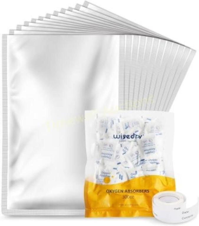 wisedry 1-Gal Mylar Bags 4 Mil with 300cc O2 24 pa
