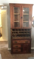 Antique Pine Secretary / Cabinet