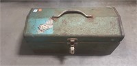 (1) Metal Tool Box w/ Assorted Tools