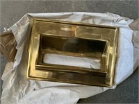70 Solid Brass Period Style Brick Mount Mail Front
