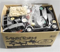 Lot #912 - Box of Hubley Diecast metal car parts