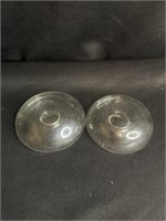 19th c Glass Breast Feeding Nipple Covers