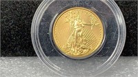 Gold: 2019 1/10 Oz American Gold Eagle Coin