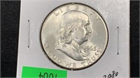 1963-D Silver Franklin Half Dollar