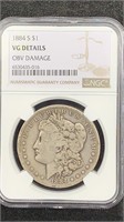 1884-S Morgan Silver Dollar NGC VG Details