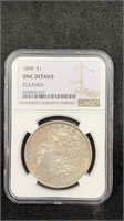 1898 Morgan Silver Dollar NGC UNC Details