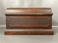 Antique Wooden Sewing Machine Cover