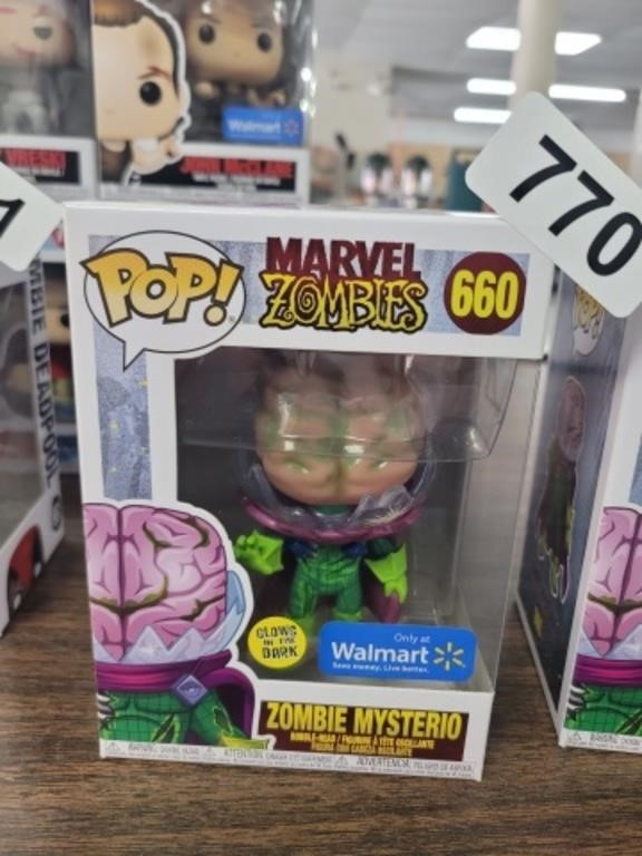 MARVEL POP ZOMBIE MYSTERIO, #660, NEW IN BOX