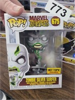 MARVEL POP ZOMBIE SILVER SURFER, #675, NEW IN BOX