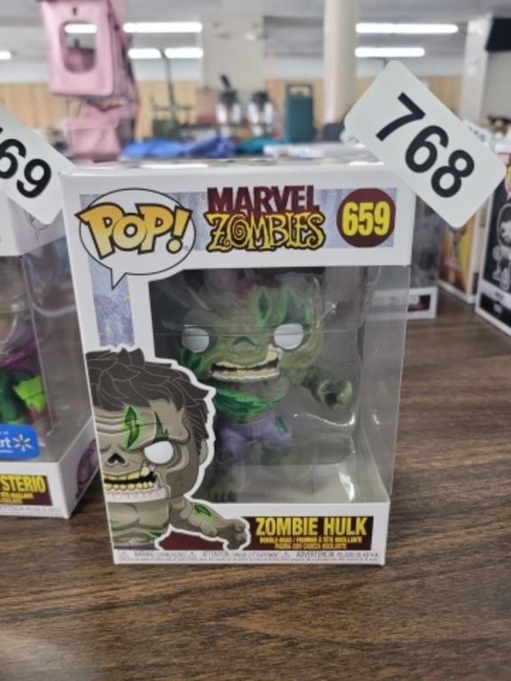 MARVEL POP ZOMBIE HULK, #659, NEW IN BOX