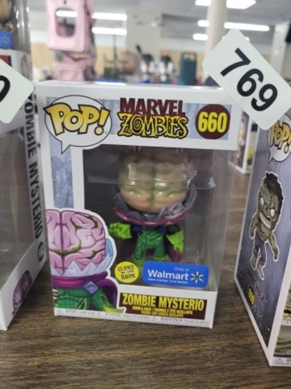 MARVEL POP ZOMBIE MYSTERIO, #660, NEW IN BOX