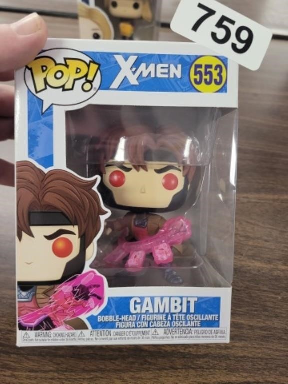 MARVEL POP GAMBIT #553, NEW IN BOX