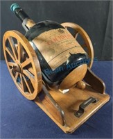 Courvoisier bottle with cannon cradle