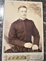 Antique Cabinet Card Military India