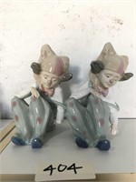 Pair Of Hand Painted And Crafted Ceramic Boy