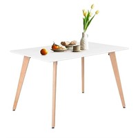 FurnitureR 43.3 Inch Dining Table Modern