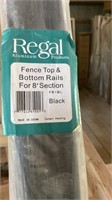 Regal fence top and bottom rails