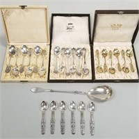 Collection of Scandinavian 830 silver incl. 4 sets