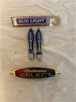 Bud Light and Budweiser Beer Taps