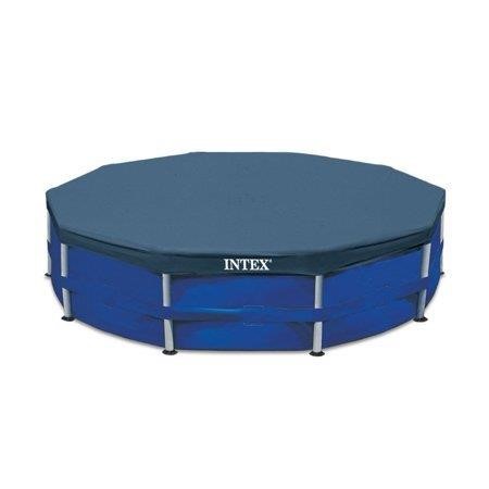 Intex 10 Foot Round Easy Set Outdoor Backyard S...