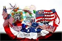4th of July Decorations, Flags & Wood Decor Signs