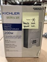 Kichler showcase 200 W digital transformer does