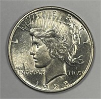 1925 Peace Silver $1 Brilliant Uncirculated BU