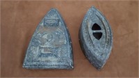 2 Antique SAD Irons -see details