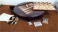 Lg Wood Chess/Checkers/Backgammon -see details