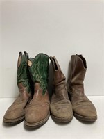 (2) Sets of Men Cowboy Boots