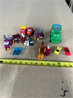 mixed lot of toys and transformers