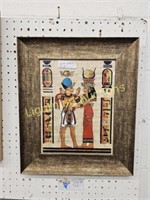 VINTAGE EGYPTIAN PAINTING ON PAPYRUS