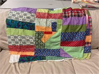 Unfinished full quilt