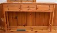 Pine Side Board Cabinet with 2 doors and 2