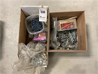 Box of Misc Hardware, Metal Screws, cement screws